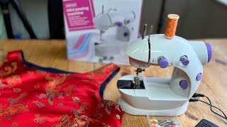 How to Thread a Mini Sewing Machine from Hobbycraft Shark AbisDen Overlocker sewingtips [upl. by Ardried182]