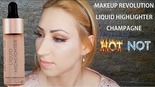 Makeup Revolution Liquid Highlighter  Champagne Review [upl. by Carol225]