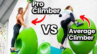 3 Amateur Climbers VS 1 PRO Climber on The Olympic Bouldering Wall [upl. by Eirac]