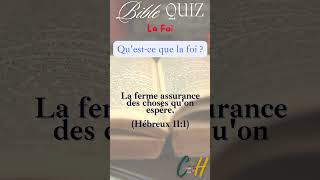 La Foi  Questions et Réponses Bibliques  Versets Inspirants youtubeshorts shorts [upl. by Rosel]