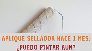 Aplique sellador hace 1 mes a mi pared  puedo pintar aun   RESPONDIENDO PREGUNTAS [upl. by Eneg]