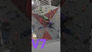 V7 on volumes and bad slopers bouldering climbing [upl. by Blaze]