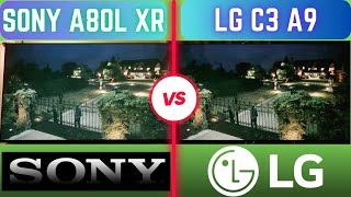 LG C3 vs Sony A80L Comparison amp Review  Is XR Clear Image That Good [upl. by Anerul]