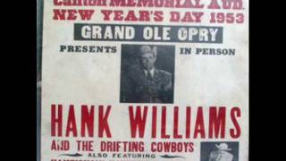 The Night Hank Williams Came to Town by Johnny Cash [upl. by Giffard]