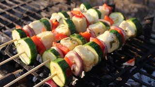 How to make Halloumi Skewers [upl. by Nnylidnarb]