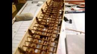 Greek trireme in 150 scale  part 1 [upl. by Eartnoed942]