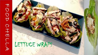 Lettuce Wraps  Chicken Lettuce Wraps  Healthy nocarb Keto Lettuce Wraps at Home [upl. by Bordiuk]