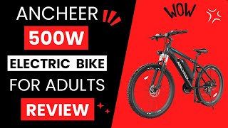 ANCHEER 500W Electric Bike for Adults Review [upl. by Eldora]