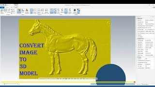 How import image and convert to 3D model in Art MasterCam 2019 [upl. by Yates522]