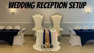 Wedding Reception Setup  Wedding Decorations Ideas [upl. by Saleem]