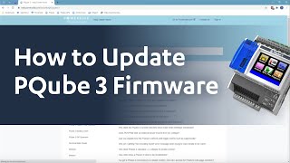 How to update PQube 3 power analyzer firmware [upl. by Noynek823]