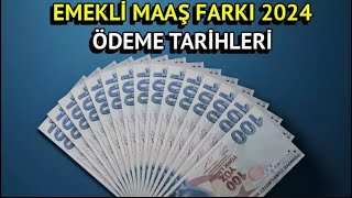 Emekli Maaş Farkları Ne Zaman Yatacak Emekli Ek Zam Farkları Hesaplara Yatıyor [upl. by Silrac356]