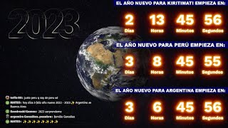 Cuenta regresiva AÑO NUEVO 2023 en vivo 🕜🌍 [upl. by Anire]