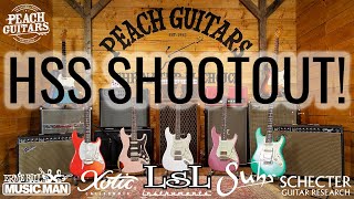 HSS Shootout How do 5 boutique HSS S style guitars compare [upl. by Blasien]