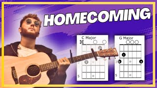 Homecoming James Arthur Guitar Tutorial [upl. by Vinia]