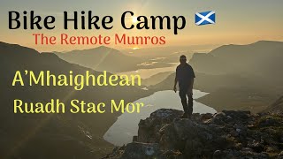 Bike Hike amp Camp  Remote Munros Adventure in the Scottish Wilderness [upl. by Artinak442]