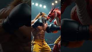 Epic Showdown Dragon vs Tiger in the Boxing Ring 🐉🥊🐯 shorts epicbattle animals animalfusion [upl. by Kirbee875]