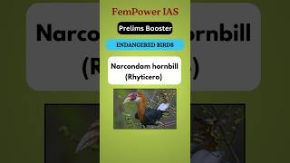 Endangered species of India FemPower IAS endangeredspecies birds iucn Prelims upscfempower [upl. by Stanley]