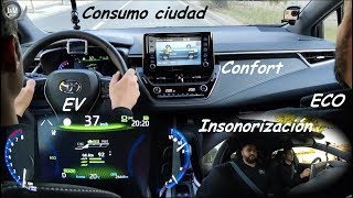 Toyota Corolla Hybrid Feel 180H 2019 Consumo ciudad  ECOEV mode  Hatchback  180cv [upl. by Ahsieken]