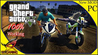 KICK ON A BIKE IN GTA V  Biker Melee SP 10 MOD [upl. by Schilling]