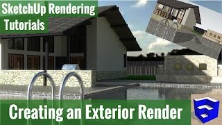 Creating an Exterior Rendering in Sketchup and Twilight Render [upl. by Thrasher]