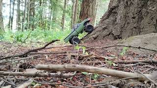 Before I fixed portal axleWhen i Noticed a Problem RC 4wd Crawling thru the Woods [upl. by Shatzer]