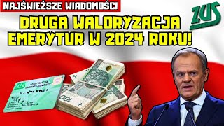 ⚡️NAJŚWIEŻSZE WIADOMOŚCI Będzie druga waloryzacja emerytur w 2024 roku Inflacja wciąż rośnie [upl. by Kerrill]