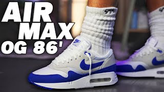 Nike Air Max 1 86 Royal Blue Review and On Foot [upl. by Kralc]