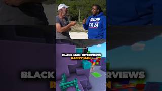 Black Man Interviews Racist Man 😲 [upl. by Ahsirtap]