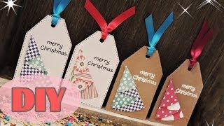 Weihnachtsanhänger selber basteln  Weihnachtsbaum  Christmas Tags DIY [upl. by Aitahs874]