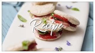 Beerenberg Fresh Strawberry and Basil Tea Sandwiches [upl. by Ynnod]