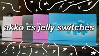 NEW AKKO CS JELLY SWITCHES stock  lubed sound test [upl. by Pippa252]