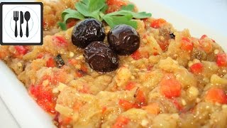 Салат из запеченых Баклажан и болгарского перца потурецки  Közlenmiş biberli patlıcan salatası [upl. by Learsiy749]