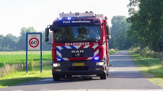 Prio 1 brandweer Veenhuizen naar brandalarm bij DJI [upl. by Westbrook]