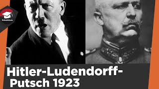 HitlerLudendorffPutsch 1923 einfach erklärt  HitlerPutsch  Ursache Verlauf Folgen erklärt [upl. by Aicilic429]