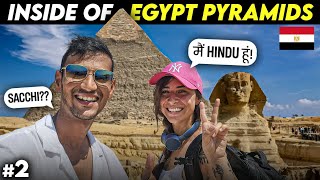 Inside The Great Pyramids of Egypt 🇪🇬  Met an ITALIAN HINDU GIRL [upl. by Plath]