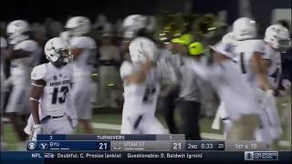 Dallin Leavitt intercepts BYU [upl. by Seem126]