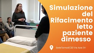 Corso OSS Terminus  Prova pratica Rifacimento del letto [upl. by Jonina866]