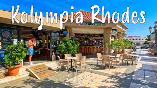 Kolympia Rhodes  Kolymbia  walking tour 4k Rodos Greece [upl. by Naujaj]