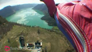 Insane base jump Sognefjorden Extreme Flyby [upl. by Gefen]