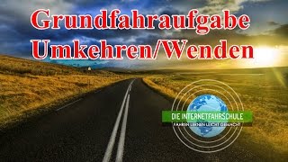 Grundfahraufgabe UmkehrenWenden  Prüfungsfahrt  Fahrstunde [upl. by Hgieleak]