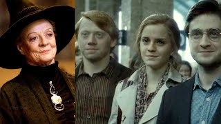 Harry Potter Trio React To Maggie Smiths Death [upl. by Lupee]