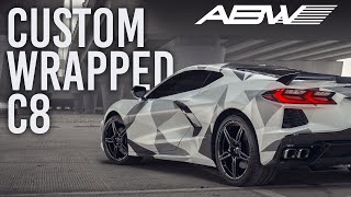 First Wrapped C8 in Dallas  American Body Works  Corvette C8 [upl. by Goody]