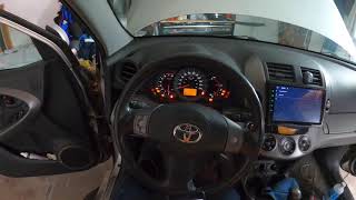 Wondefoo PX6 Android 100 Radio Installation on 2009 Toyota RAV4 Ltd [upl. by Botzow156]