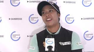 Patty Tavatanakit 2022 Gainbridge LPGA at Boca Rio Friday Interview [upl. by Trautman]