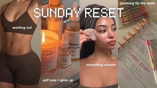 SUNDAY RESET VLOG  full body pamper routine  preparing for the week  cleaning my space [upl. by Okimat953]