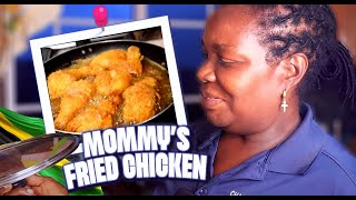 JAMAICAN MOM SHARES HER FRIED CHICKEN amp GRAVY RECIPE  Morris Time Cooking  Hawt Chef [upl. by Naujd]