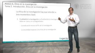 Introducción Ética en la investigación   UPV [upl. by Hgielsel]