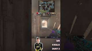 b1t  DUST2 4KILLS  CS2 b1t cs2 faceit fpl navi dust2 [upl. by Toscano]