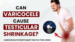 Does varicocele cause Testicle shrinkage  Causes amp Solution  Dr Himanshu Dhawan [upl. by Einobe]